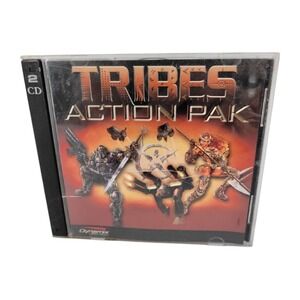 Vintage 1999 Tribes Action Pak Tribes & Starsiege PC Game 2-Disc Set by Dynamix